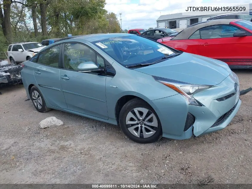 2017 Toyota Prius Two VIN: JTDKBRFU6H3565509 Lot: 40595811