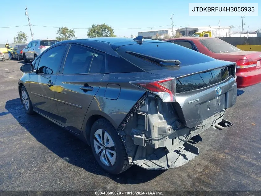 2017 Toyota Prius Two VIN: JTDKBRFU4H3055935 Lot: 40605070