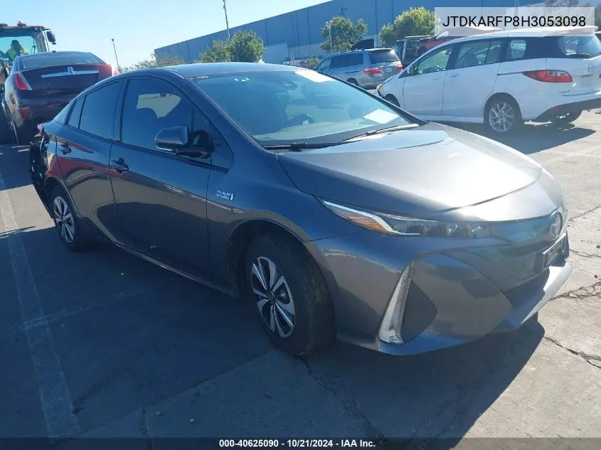 2017 Toyota Prius Prime Premium VIN: JTDKARFP8H3053098 Lot: 40625090