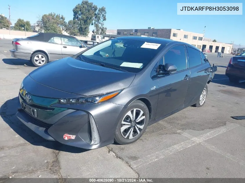 2017 Toyota Prius Prime Premium VIN: JTDKARFP8H3053098 Lot: 40625090