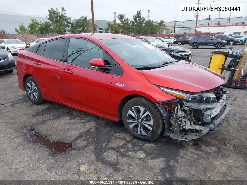 2017 Toyota Prius Prime VIN: JTDKARFP8H3060441 Lot: 40625317