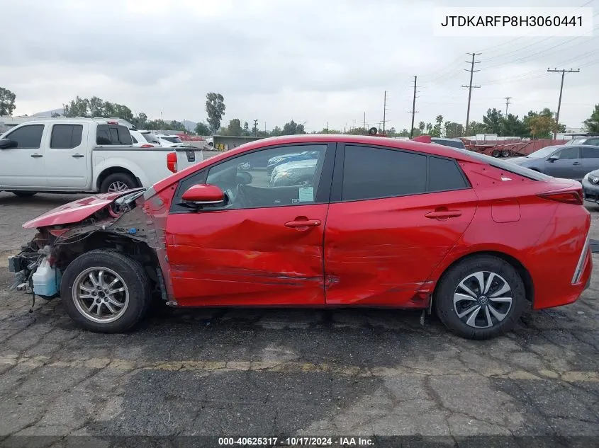 2017 Toyota Prius Prime VIN: JTDKARFP8H3060441 Lot: 40625317