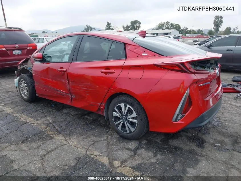 2017 Toyota Prius Prime VIN: JTDKARFP8H3060441 Lot: 40625317