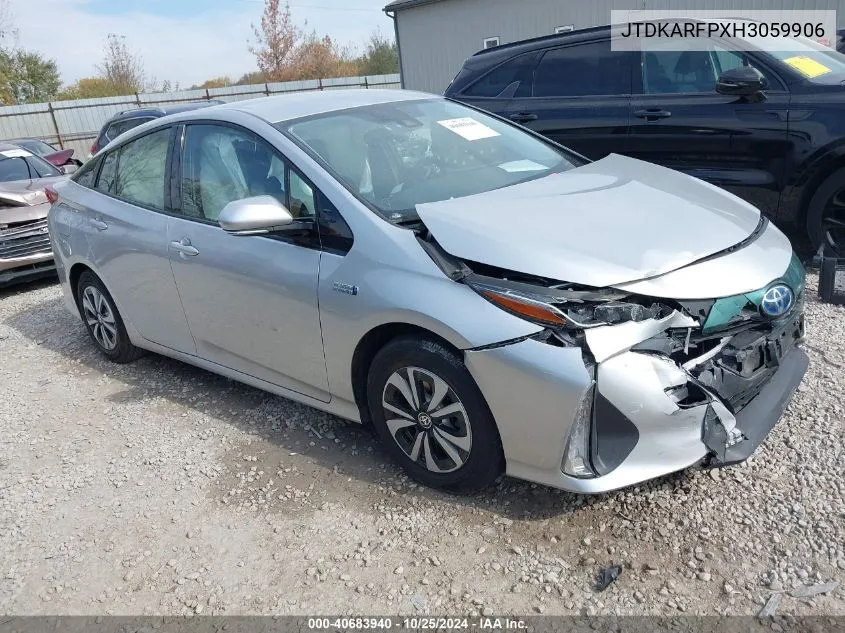 2017 Toyota Prius Prime Plus VIN: JTDKARFPXH3059906 Lot: 40683940