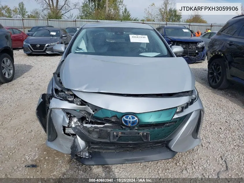 2017 Toyota Prius Prime Plus VIN: JTDKARFPXH3059906 Lot: 40683940