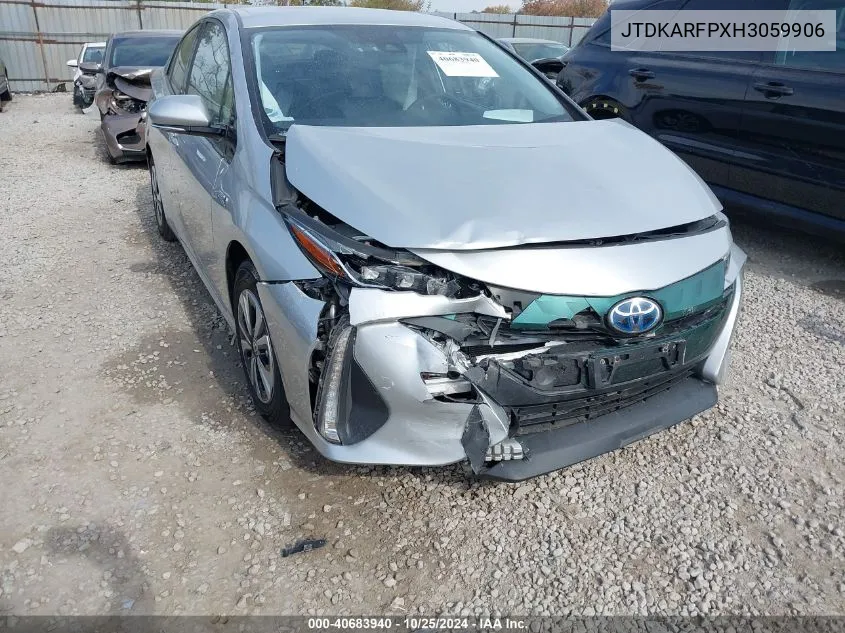 2017 Toyota Prius Prime Plus VIN: JTDKARFPXH3059906 Lot: 40683940