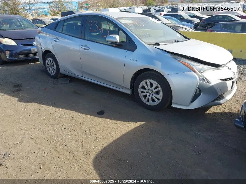 JTDKBRFU6H3546507 2017 Toyota Prius Two