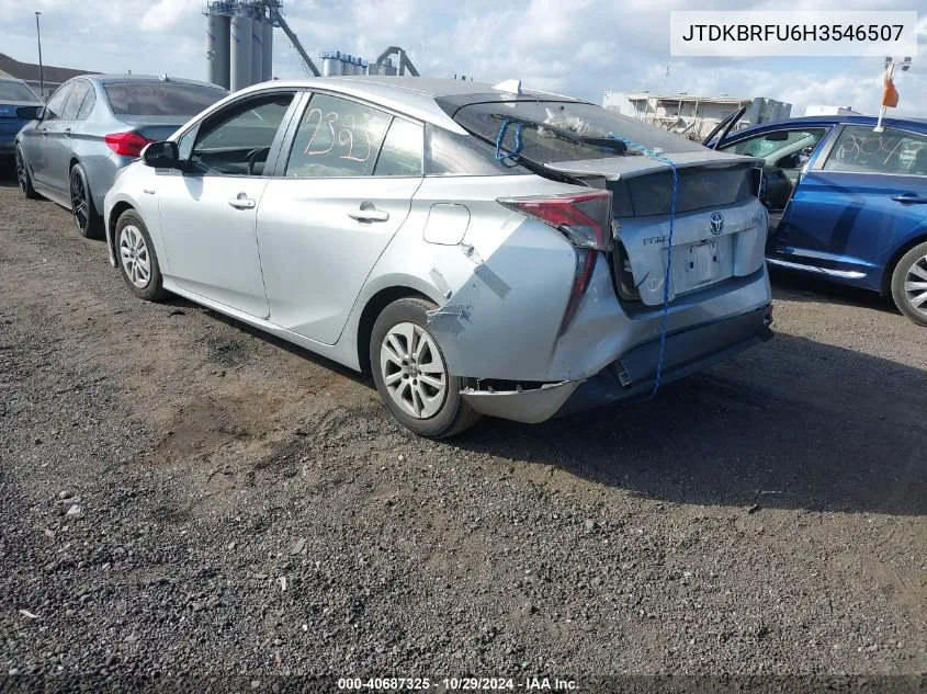 JTDKBRFU6H3546507 2017 Toyota Prius Two