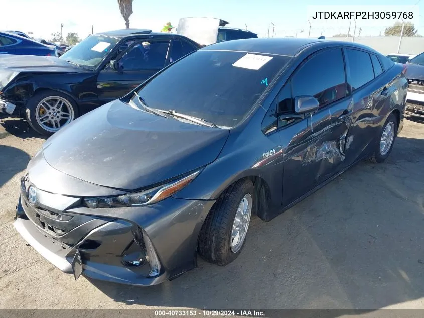 2017 Toyota Prius Prime Advanced VIN: JTDKARFP2H3059768 Lot: 40733153