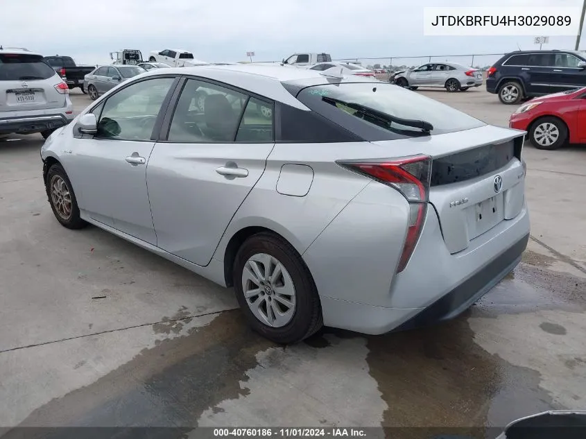 2017 Toyota Prius Two VIN: JTDKBRFU4H3029089 Lot: 40760186