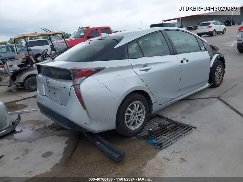 2017 Toyota Prius Two VIN: JTDKBRFU4H3029089 Lot: 40760186