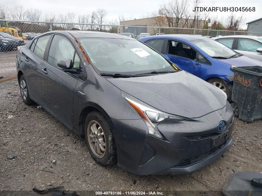 2017 Toyota Prius Four VIN: JTDKARFU8H3045668 Lot: 40793186