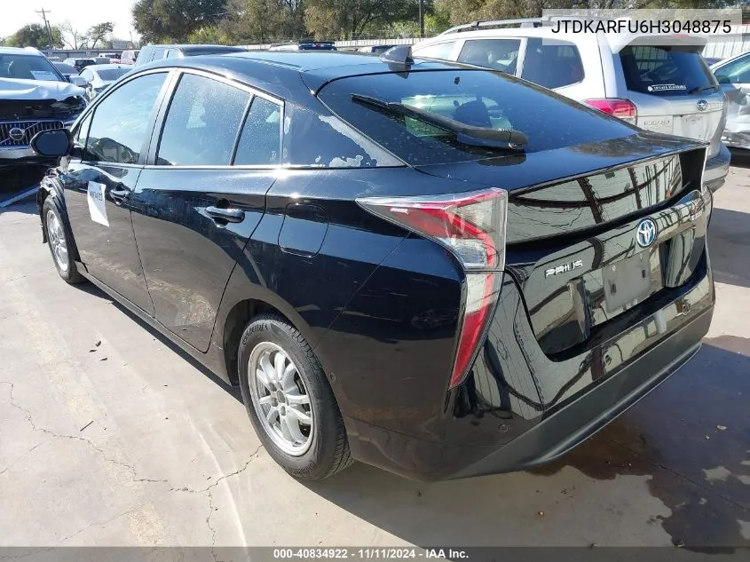 2017 Toyota Prius VIN: JTDKARFU6H3048875 Lot: 40834922