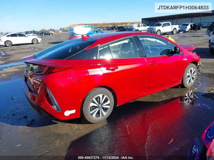 JTDKARFP1H3064833 2017 Toyota Prius Prime