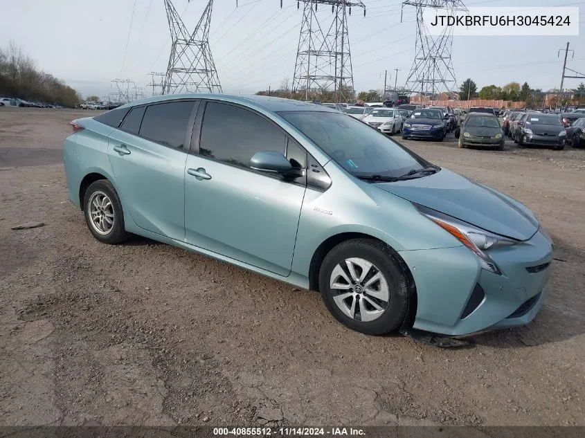 2017 Toyota Prius Two VIN: JTDKBRFU6H3045424 Lot: 40855512