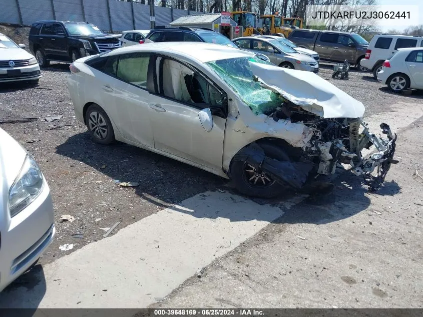 JTDKARFU2J3062441 2018 Toyota Prius Two Eco