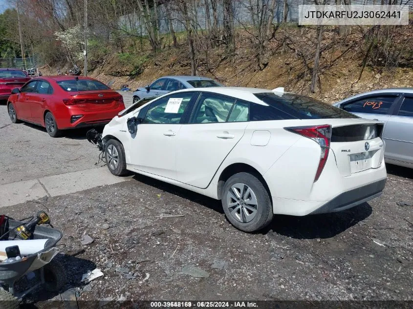 JTDKARFU2J3062441 2018 Toyota Prius Two Eco