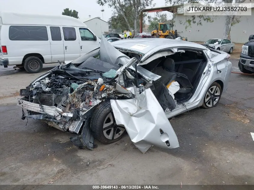 2018 Toyota Prius Three Touring VIN: JTDKARFU2J3552703 Lot: 39649143