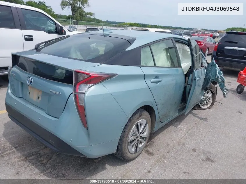 JTDKBRFU4J3069548 2018 Toyota Prius