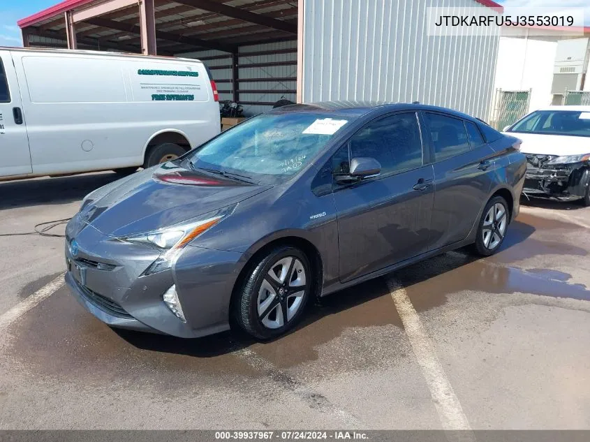 2018 Toyota Prius Four/Four Touring/One/Three/Three Touring/Two/Two Eco VIN: JTDKARFU5J3553019 Lot: 39937967