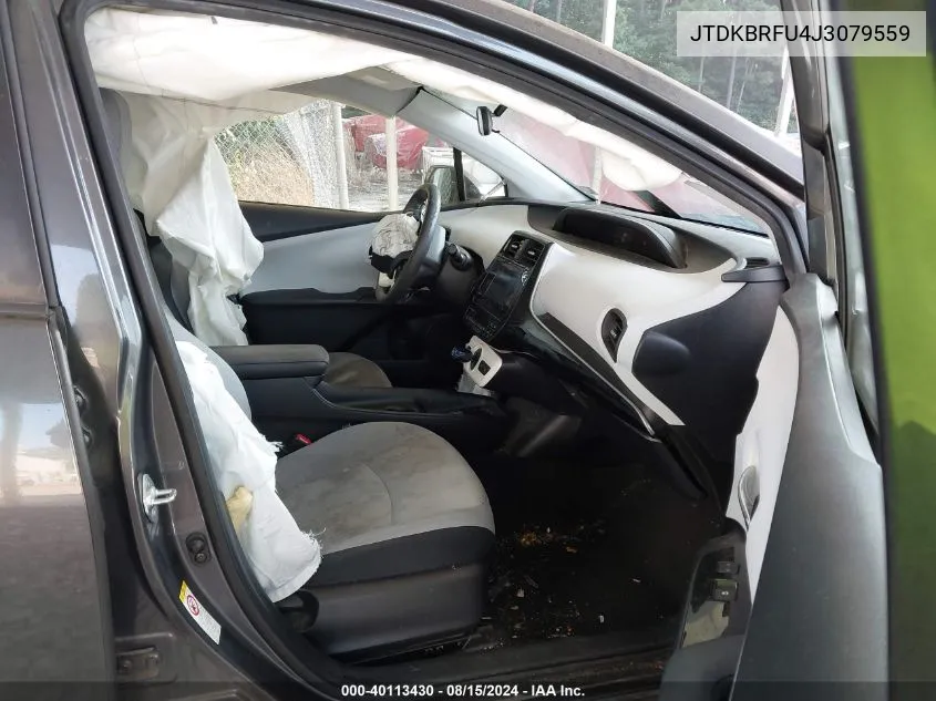 JTDKBRFU4J3079559 2018 Toyota Prius Two