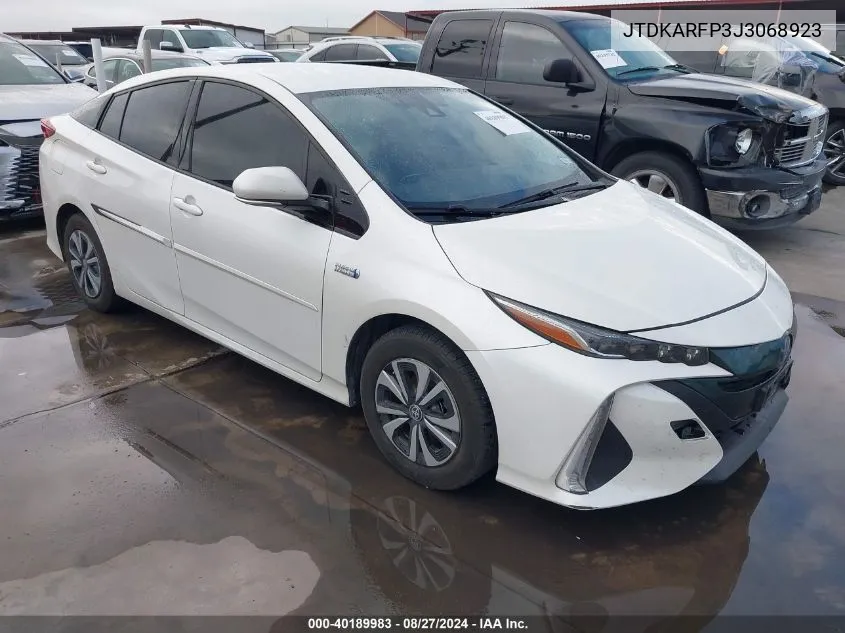 2018 Toyota Prius Prime Premium VIN: JTDKARFP3J3068923 Lot: 40189983