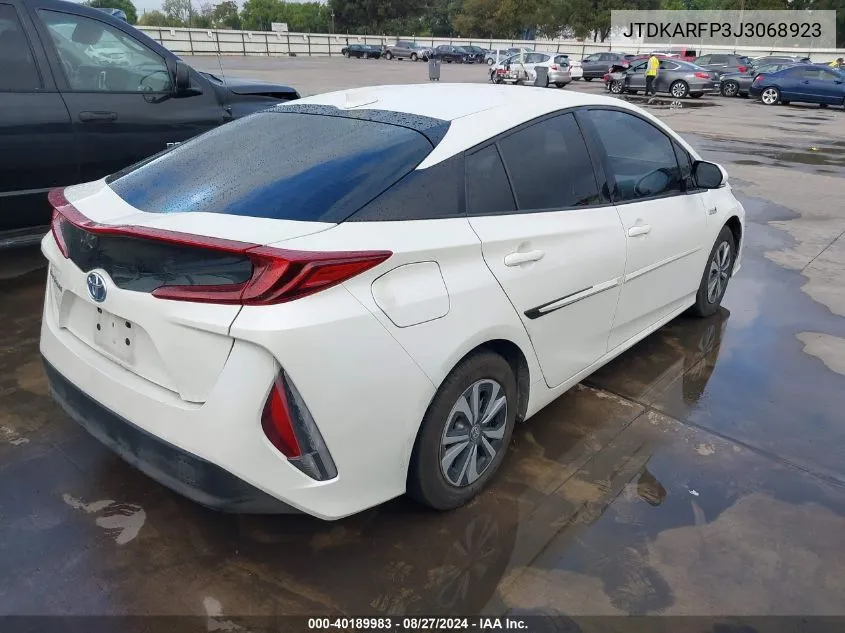 2018 Toyota Prius Prime Premium VIN: JTDKARFP3J3068923 Lot: 40189983