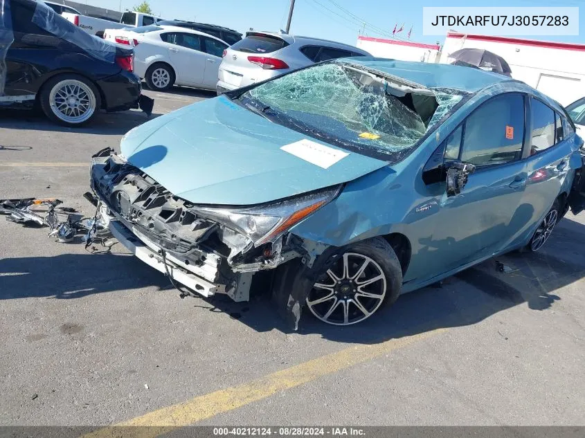 JTDKARFU7J3057283 2018 Toyota Prius Three