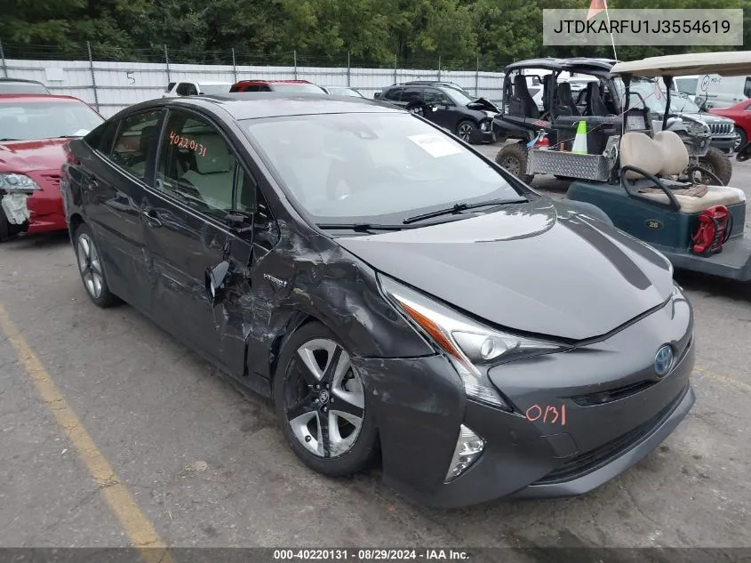 JTDKARFU1J3554619 2018 Toyota Prius Three Touring