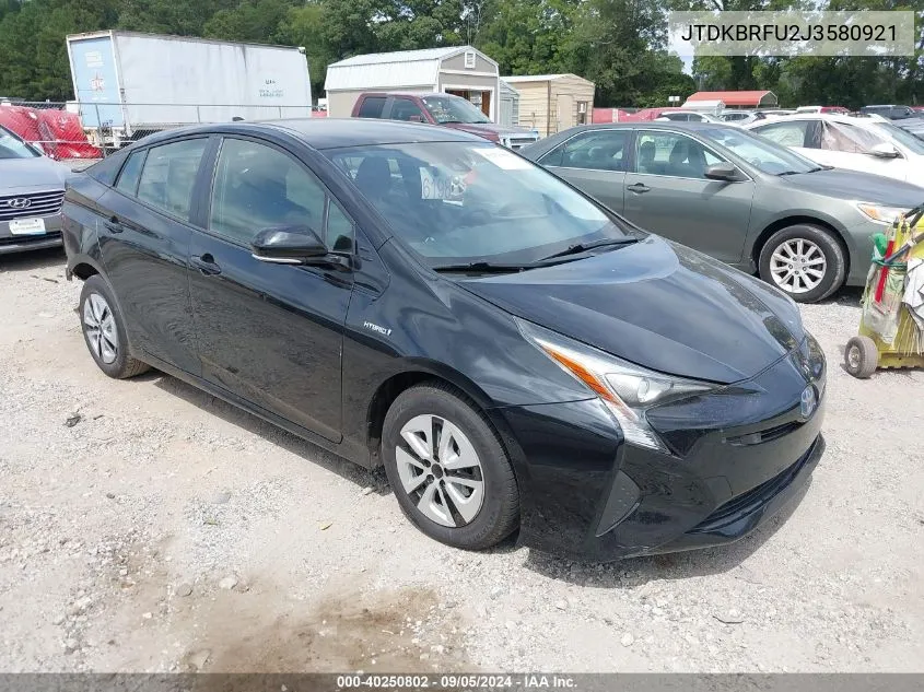 2018 Toyota Prius Two VIN: JTDKBRFU2J3580921 Lot: 40250802