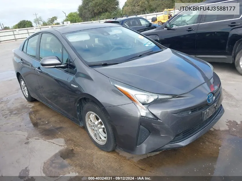 2018 Toyota Prius Two VIN: JTDKBRFU4J3588177 Lot: 40324031