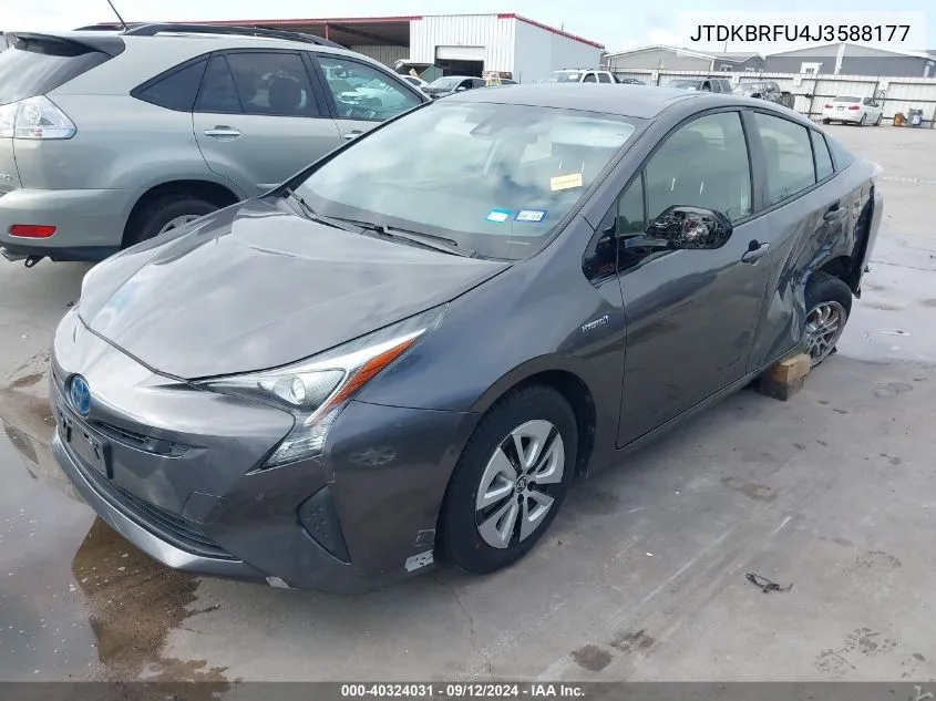 JTDKBRFU4J3588177 2018 Toyota Prius Two