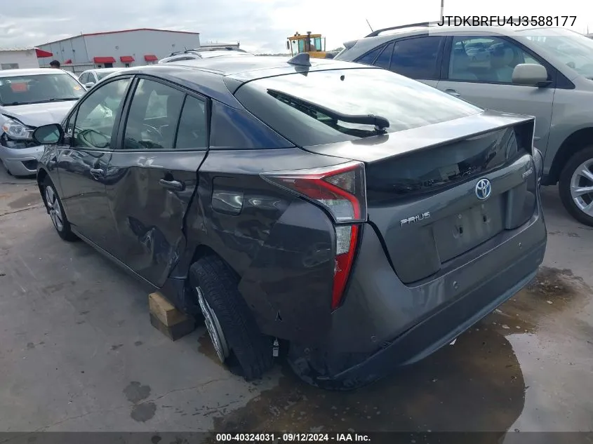 JTDKBRFU4J3588177 2018 Toyota Prius Two