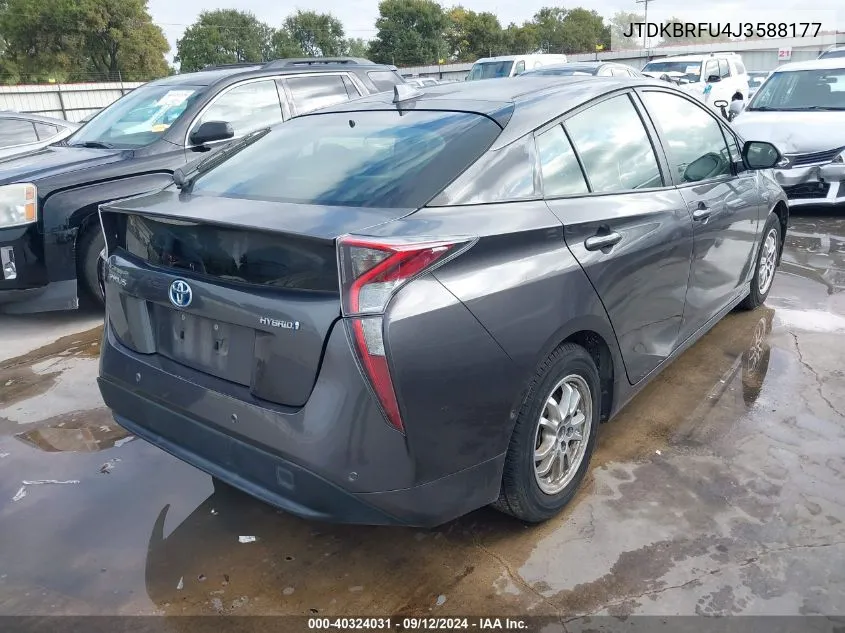 JTDKBRFU4J3588177 2018 Toyota Prius Two