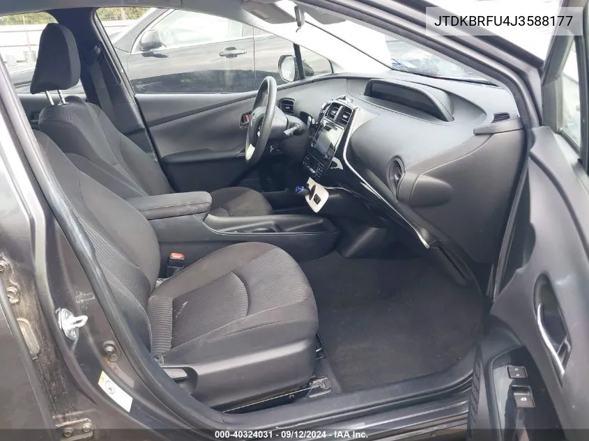 JTDKBRFU4J3588177 2018 Toyota Prius Two