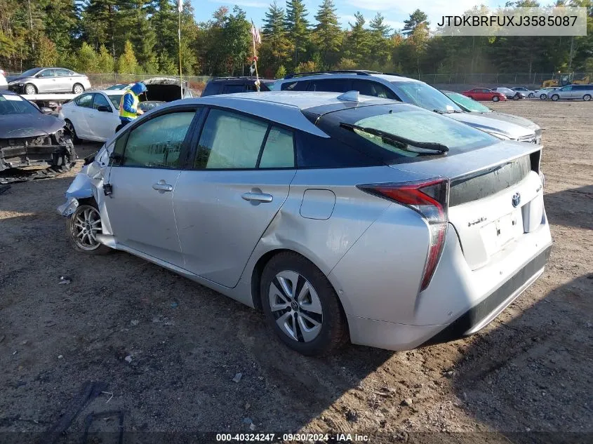 2018 Toyota Prius VIN: JTDKBRFUXJ3585087 Lot: 40324247