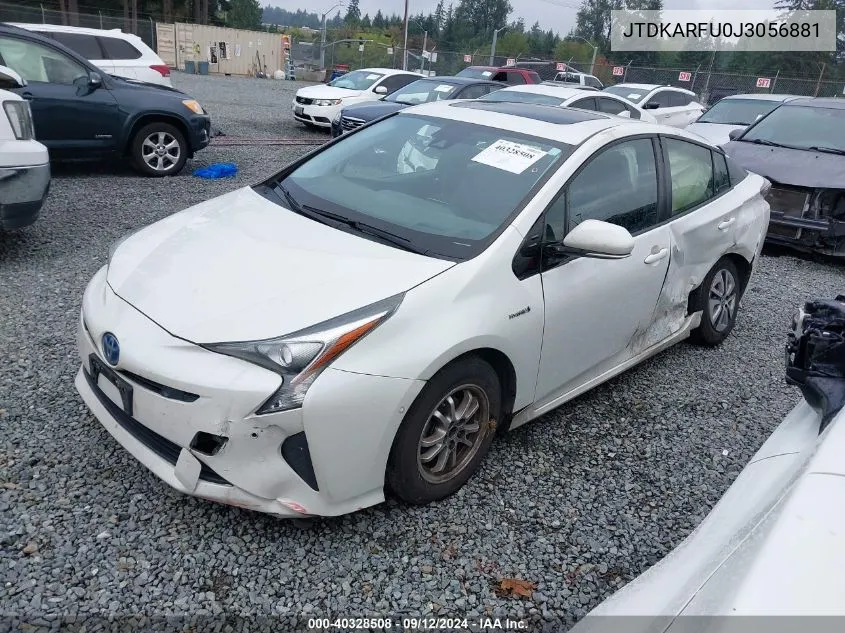 2018 Toyota Prius VIN: JTDKARFU0J3056881 Lot: 40328508