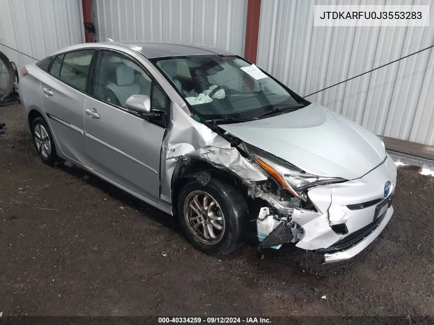 JTDKARFU0J3553283 2018 Toyota Prius Four