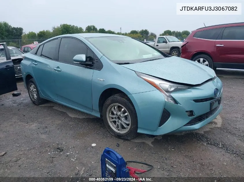 2018 Toyota Prius Two Eco VIN: JTDKARFU3J3067082 Lot: 40352159