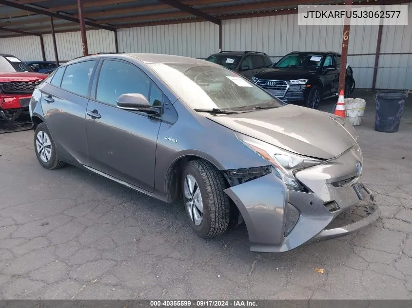 2018 Toyota Prius Three VIN: JTDKARFU5J3062577 Lot: 40355599