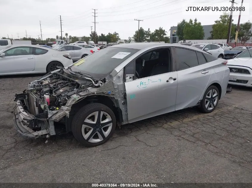 JTDKARFU9J3063988 2018 Toyota Prius Three Touring