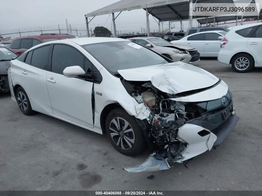 2018 Toyota Prius Prime Premium VIN: JTDKARFP3J3096589 Lot: 40406088