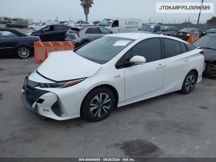 2018 Toyota Prius Prime Premium VIN: JTDKARFP3J3096589 Lot: 40406088