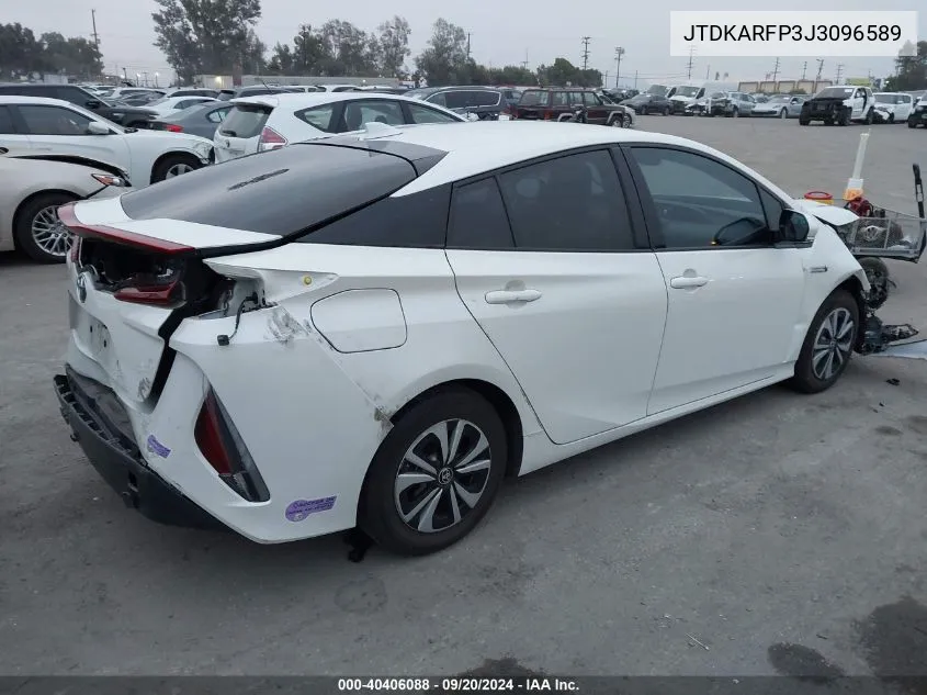 2018 Toyota Prius Prime Premium VIN: JTDKARFP3J3096589 Lot: 40406088