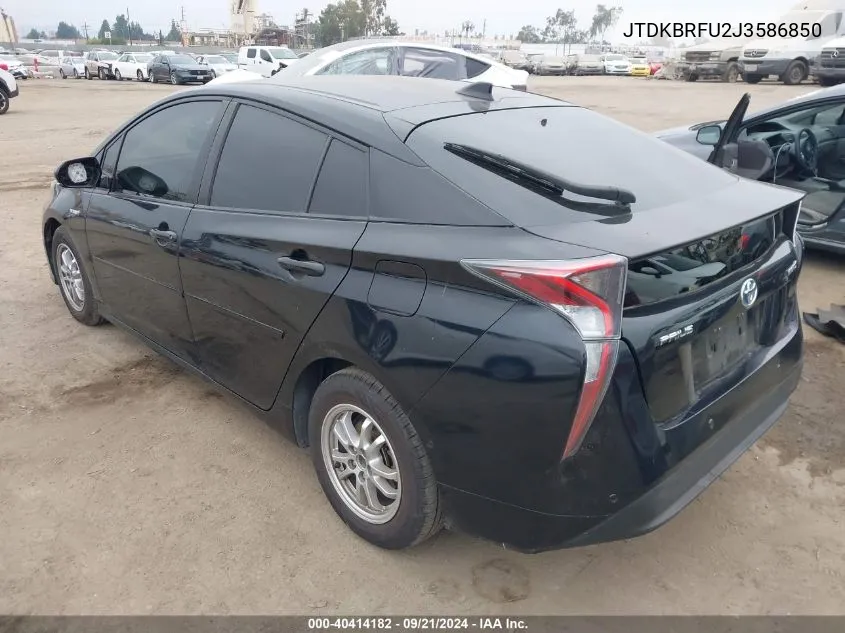 2018 Toyota Prius Two VIN: JTDKBRFU2J3586850 Lot: 40414182