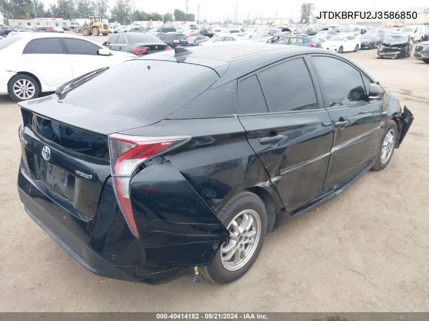 2018 Toyota Prius Two VIN: JTDKBRFU2J3586850 Lot: 40414182