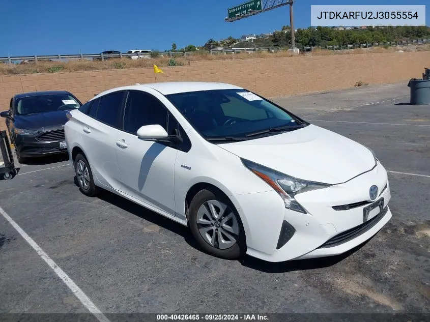 2018 Toyota Prius Three VIN: JTDKARFU2J3055554 Lot: 40426465