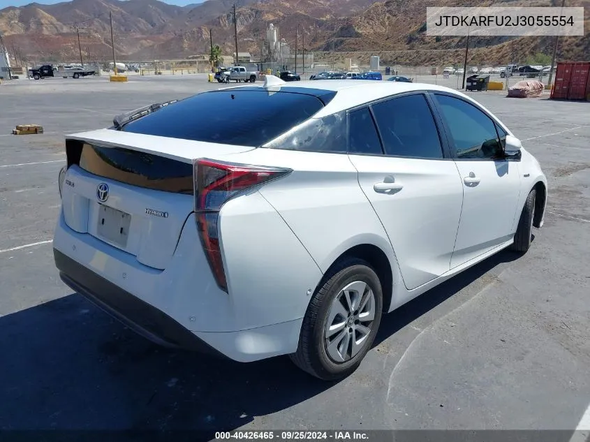 2018 Toyota Prius Three VIN: JTDKARFU2J3055554 Lot: 40426465