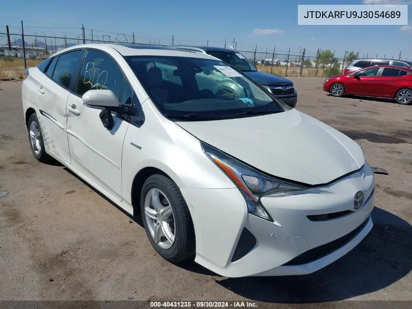 2018 Toyota Prius Three VIN: JTDKARFU9J3054689 Lot: 40431235