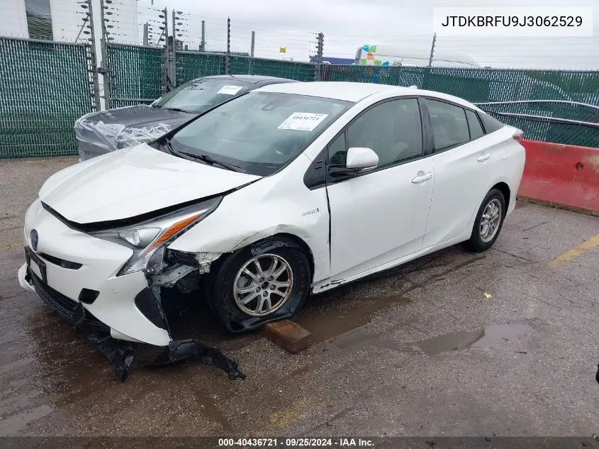 2018 Toyota Prius Two VIN: JTDKBRFU9J3062529 Lot: 40436721